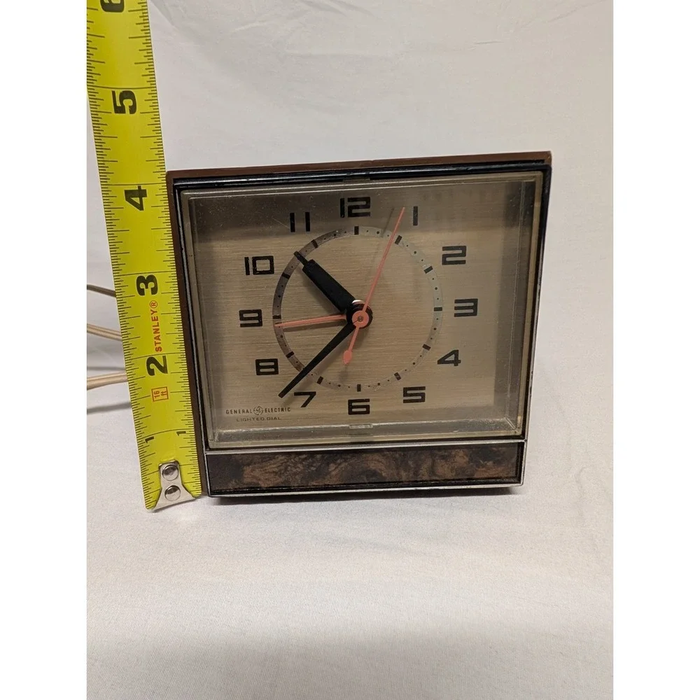 GE General Electric Alarm Clock Works Vintage